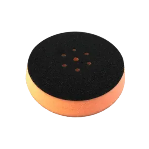 FURY Orange medium cut foam polishing pad with ventilation holes for soft clear coat correction