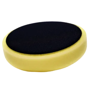 Yellow medium light cut foam polishing pad 145mm for paint correction by KAC Car Care