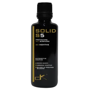 SOLID S5 advanced ceramic coating bottle 60 months protection resin based organic silane and modified silicone all surface automotive coating by DK