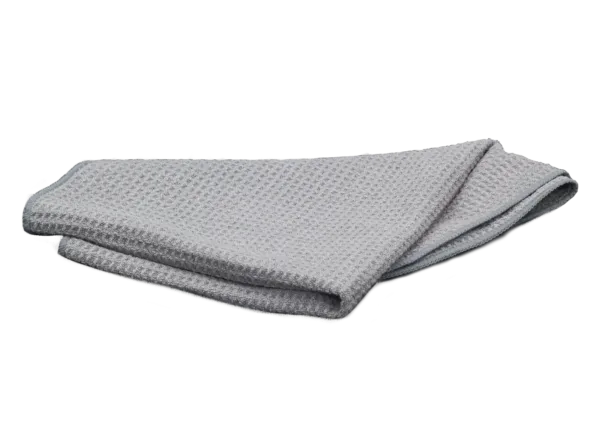 Folded grey cloth for automotive car cleaning